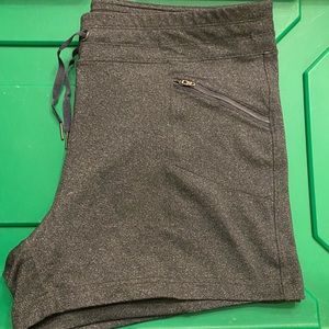 Stretchy charcoal grey shorts